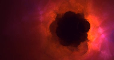 3D, soyut çok renkli teknoloji fraktal ışık arkaplanı oluşturuluyor