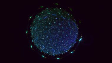 3B soyut renkli fraktal ışık arkaplanı oluşturma