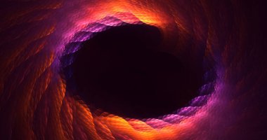 Soyut çok renkli fraktal ışık arkaplanı 3B görüntüleme