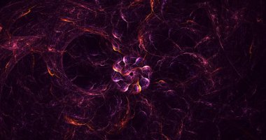 Soyut çok renkli fraktal ışık arkaplanı 3B görüntüleme