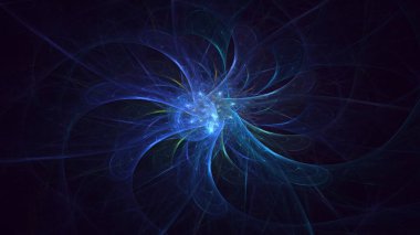 Soyut çok renkli fraktal ışık arkaplanı 3B görüntüleme
