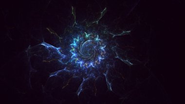 3B soyut yuvarlak ışık arkaplanı oluşturma