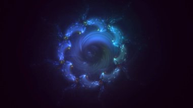 3B soyut yuvarlak ışık arkaplanı oluşturma