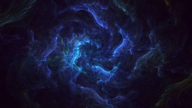 Soyut çok renkli fraktal ışık arkaplanı 3B görüntüleme