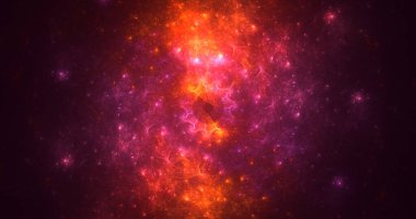 3B soyut renkli fraktal ışık arkaplanı oluşturma