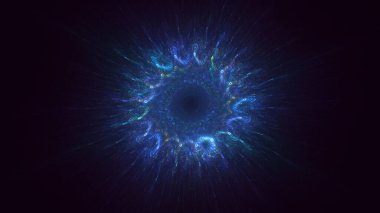 Soyut çember ışık arkaplanı oluşturuluyor