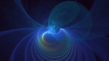 3B soyut renkli fraktal ışık arkaplanı oluşturma