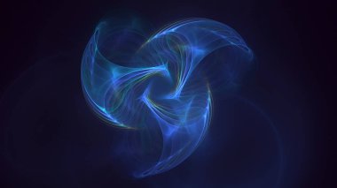 3B soyut renkli fraktal ışık arkaplanı oluşturma