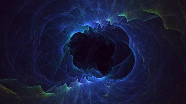 3B soyut renkli fraktal ışık arkaplanı oluşturma