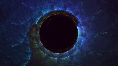 Soyut çember ışık arkaplanı oluşturuluyor