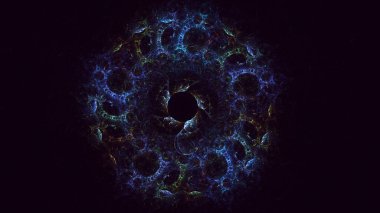 Soyut çember ışık arkaplanı oluşturuluyor