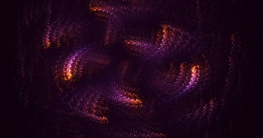 Soyut çok renkli fraktal ışık arkaplanı 3B görüntüleme