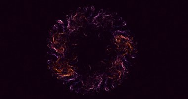 Soyut çok renkli fraktal ışık arkaplanı 3B görüntüleme