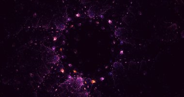 Soyut çok renkli fraktal ışık arkaplanı 3B görüntüleme