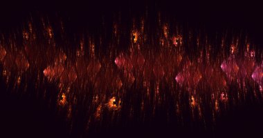 3B soyut renkli fraktal ışık arkaplanı oluşturma