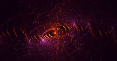 3B soyut renkli fraktal ışık arkaplanı oluşturma