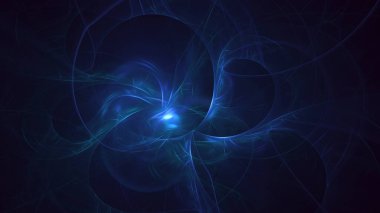 3B soyut renkli fraktal ışık arkaplanı oluşturma