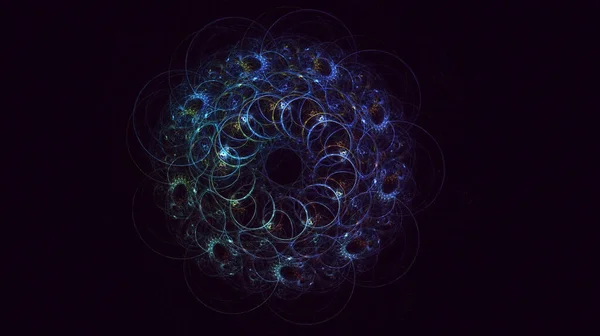 Візуалізація Абстрактного Круглого Світлого Фону — стокове фото