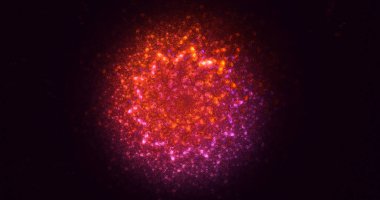 Soyut çember ışık arkaplanı oluşturuluyor