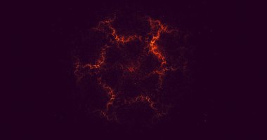 Soyut çember ışık arkaplanı oluşturuluyor