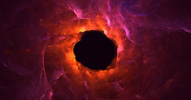 Soyut çok renkli fraktal ışık arkaplanı 3B görüntüleme