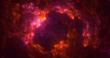 Soyut çok renkli fraktal ışık arkaplanı 3B görüntüleme
