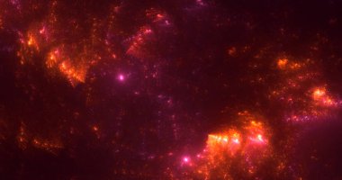 3B soyut renkli fraktal ışık arkaplanı oluşturma