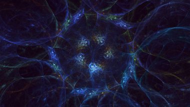 Soyut çember ışık arkaplanı oluşturuluyor