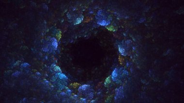 Soyut çember ışık arkaplanı oluşturuluyor