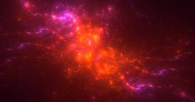 3B soyut renkli fraktal ışık arkaplanı oluşturma