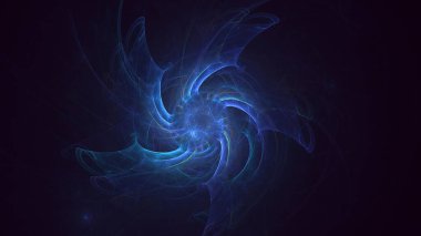 3B soyut renkli fraktal ışık arkaplanı oluşturma