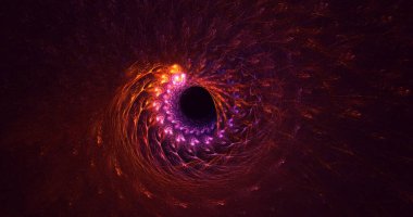 3B soyut yuvarlak ışık arkaplanı oluşturma