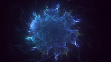 Soyut çember ışık arkaplanı oluşturuluyor