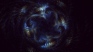 Soyut çok renkli fraktal ışık arkaplanı 3B görüntüleme