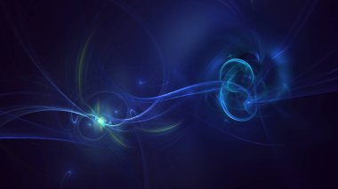 3B soyut renkli fraktal ışık arkaplanı oluşturma