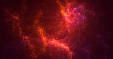 3B soyut renkli fraktal ışık arkaplanı oluşturma