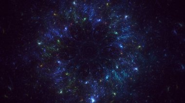 Soyut çember ışık arkaplanı oluşturuluyor