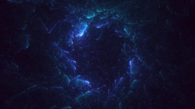 3B soyut renkli fraktal ışık arkaplanı oluşturma