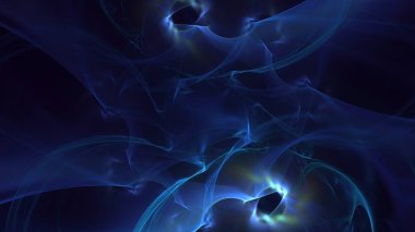 3B soyut renkli fraktal ışık arkaplanı oluşturma