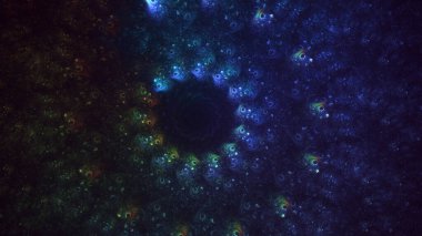 3B soyut yuvarlak ışık arkaplanı oluşturma