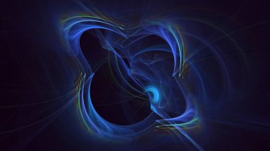 3D, soyut çok renkli teknoloji fraktal ışık arkaplanı oluşturuluyor