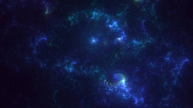 3B soyut renkli fraktal ışık arkaplanı oluşturma