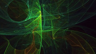 3B soyut renkli fraktal ışık arkaplanı oluşturma