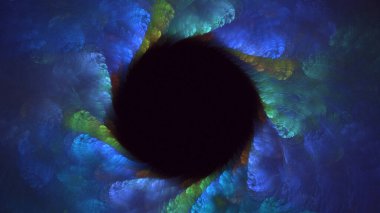 Soyut çember ışık arkaplanı oluşturuluyor