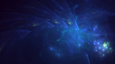 3B soyut renkli fraktal ışık arkaplanı oluşturma