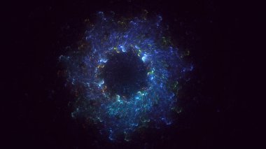 3B soyut yuvarlak ışık arkaplanı oluşturma