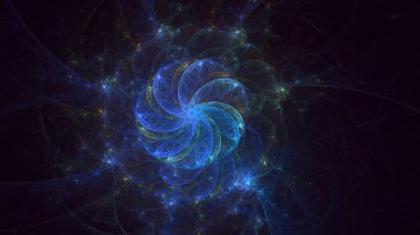 3B soyut yuvarlak ışık arkaplanı oluşturma