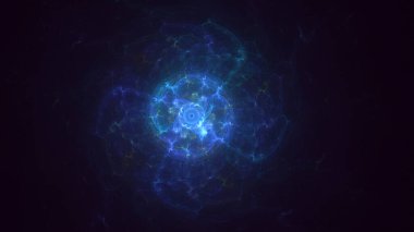 3B soyut yuvarlak ışık arkaplanı oluşturma