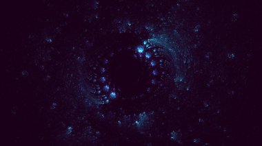 3B soyut renkli fraktal ışık arkaplanı oluşturma