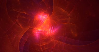 3B soyut renkli fraktal ışık arkaplanı oluşturma